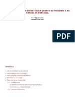 PRIMEIRA REFLEXÃO ESTATÉGICA QUANTO AO PRESENTE E AO FUTURO DE PORTUGAL