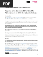 Download Digital Catapult and Open Data Institute Response to the Government Chief Scientific Advisors report on distributed ledger technologies by Open Data Institute SN295966255 doc pdf