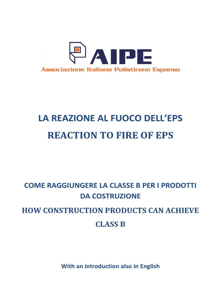 La Reazione Al Fuoco Eps