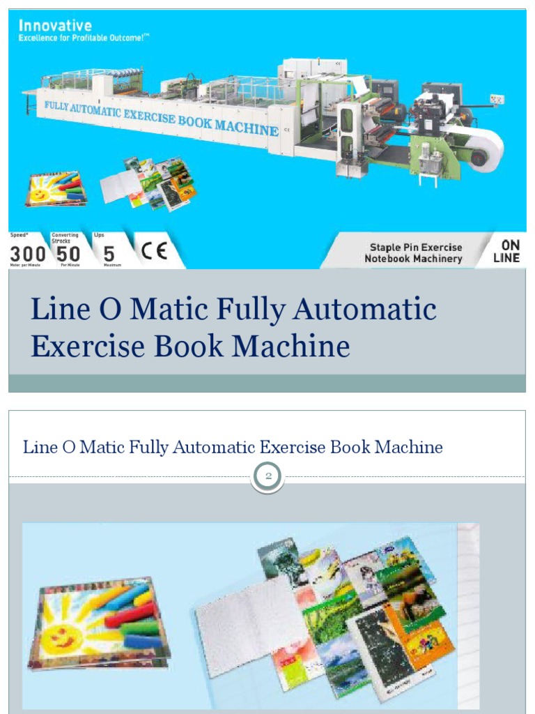 Line O Matic Fully Automatic Exercise Book Machine PDF