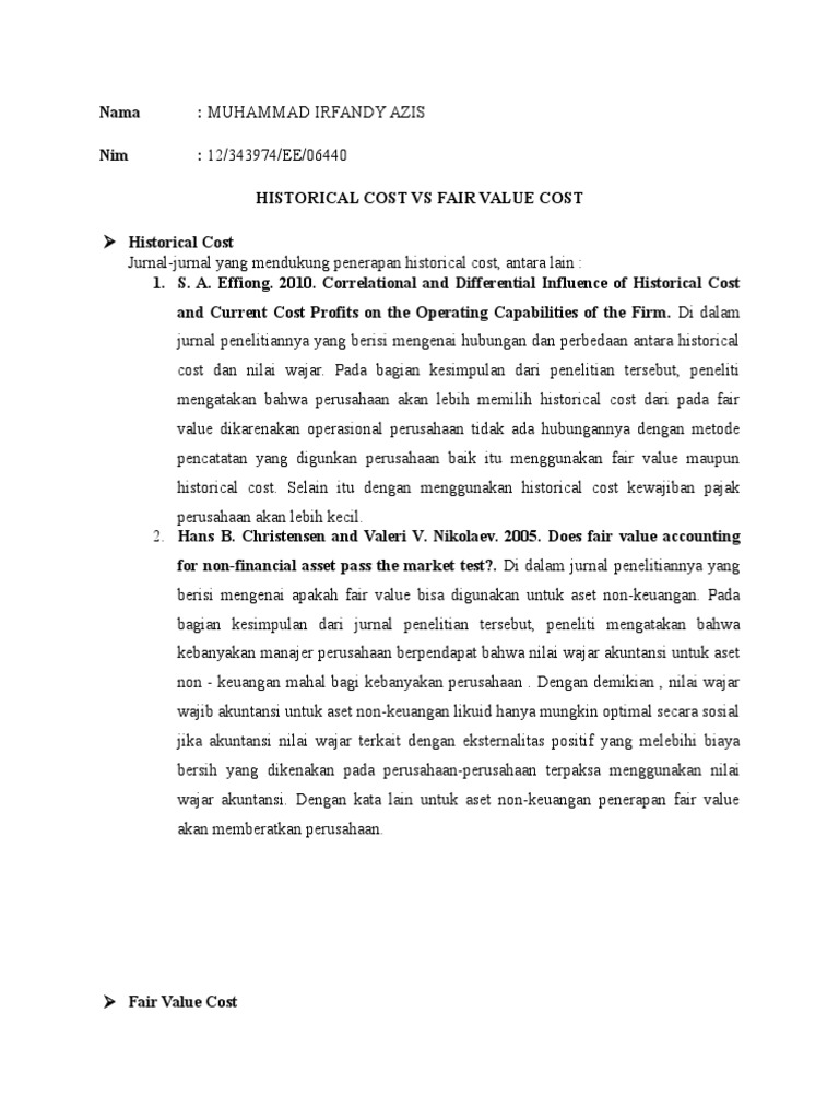 Historical cost essay image