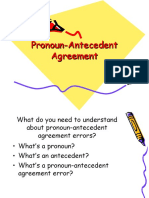 Understanding Pronoun-Antecedent Agreement