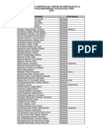 Registro de Arbitros Del Centro de Arbitraje de La Pontificia Universidad Católica Del Perú