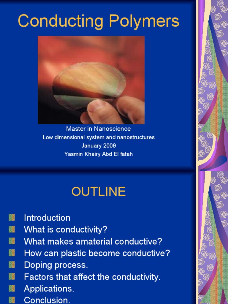 conducting polymers 4.ppt Electrical Resistivity And Conductivity Chemical Bond