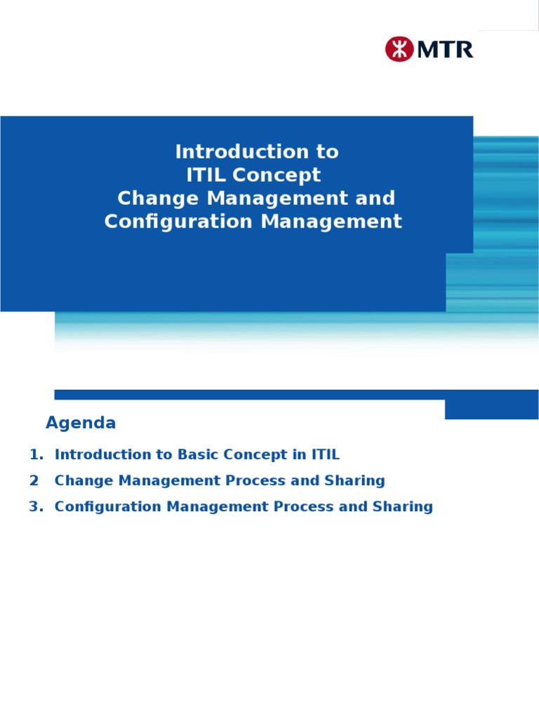 ITIL Change and Configuration Management | PDF | Itil | Business Process