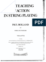 Paul Rolland - Teaching of Action in String Playing