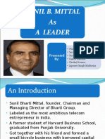 Sunil Bharti Mittal's Leadership Traits and Achievements