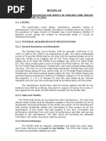 Technical Specification for Supply of Mccb