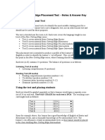 New Cutting Edge Placement Test Notes Enswer Key