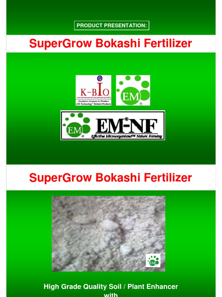 SuperGroW Bokashi Fertilizer Compost Plantation