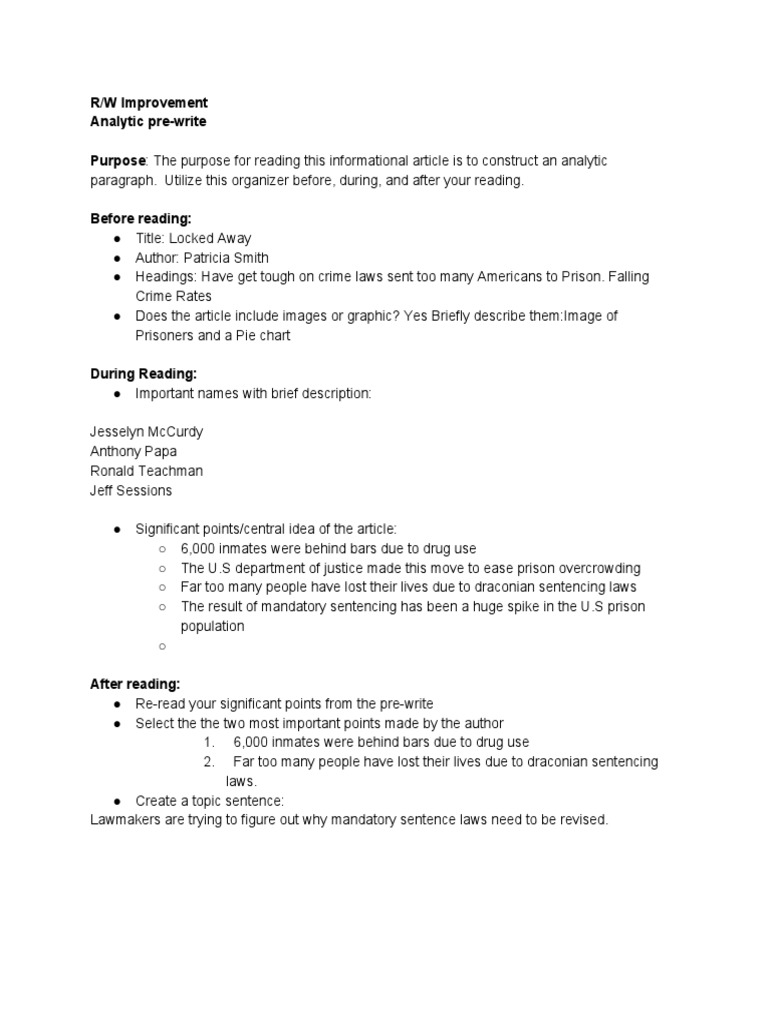Analyzing Mandatory Sentencing Laws | PDF