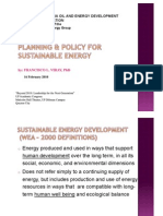16 Planning & Policy For Sustainable Energy - Dr. Francisco L. Viray