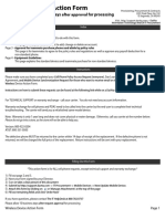 Wireless Device Action Form