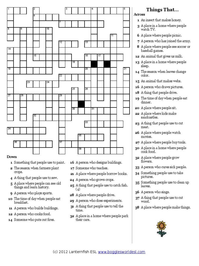 Relative Crossword PDF