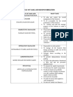 Schedule of Task and Responsibilities-1