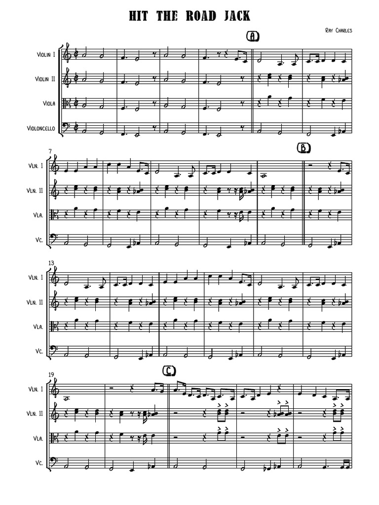 Hit The Road Jack Paroles En Français Ray Charles Hit The Road Jack | Musique de chambre | Technologie musicale
