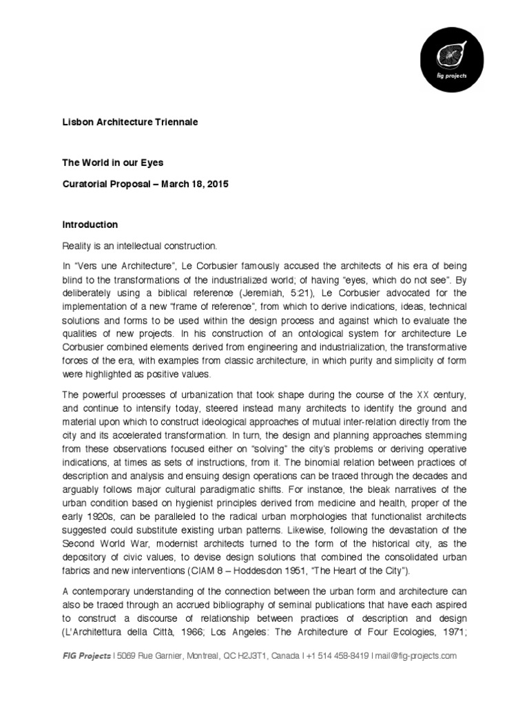 The World in Our Eyes Curatorial Statement | PDF | Science ...