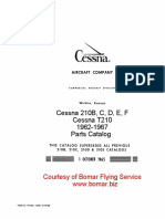 Cessna 210 C210B-F 1962-1967 PartsCatalog