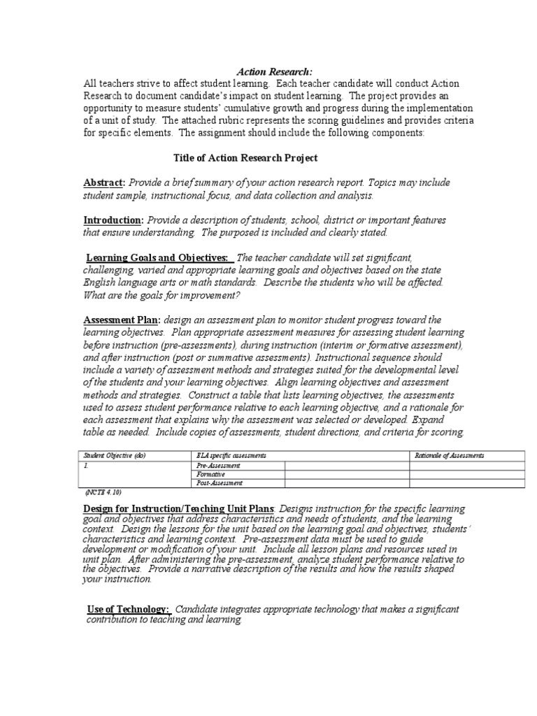 Action research proposal for classroom problem pdf picture