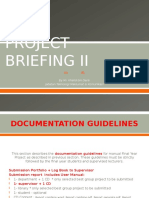 Project Briefing Ii: by Mr. Khalid Bin Deris Jabatan Teknologi Maklumat & Komunikasi