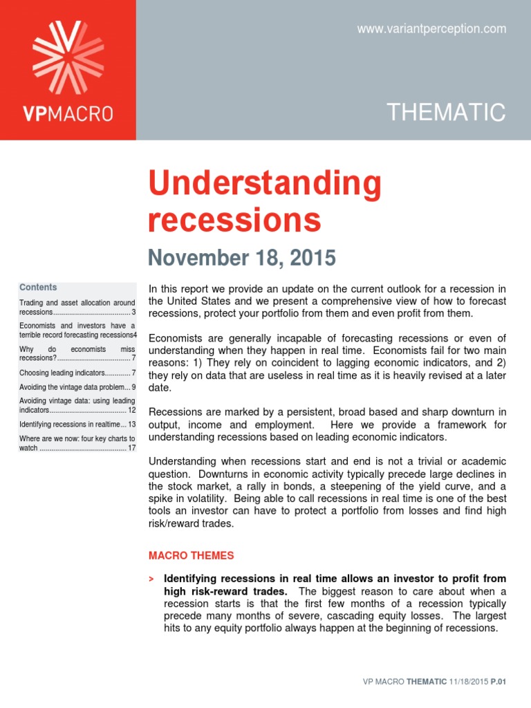 Understanding Recessions | PDF | Recession | Yield Curve