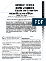 Investigation of Fouling Mechanisms Governing