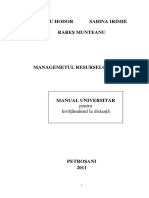 Curs Managementul Resurselor Umane PDF