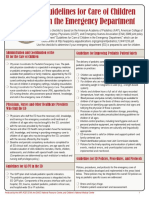 Pediatric Readiness Guidelines Checklist