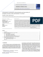 Voltammetric Methods For Determination and Speciation of Inorganic Arsenic in The Environment-A Review