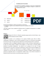 Teorema de Pitágoras y Teorema de Los Catetos y de La Altura