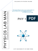 Phy 116 Lab Manual Fall 15
