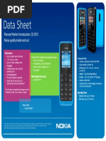 Planned Market Introduction: Q1 2013 Nokia Quality Inside and Out