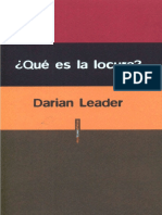 Darian Leader - Qué Es La Locura.