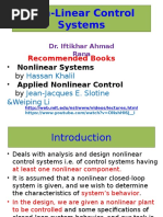 Non-Linear Control Systems: Recommended Books