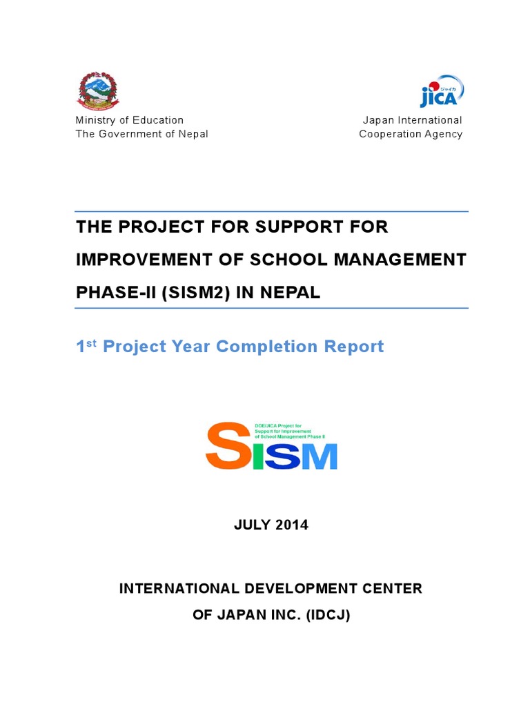 1st Yr Completion Report (Main Text) | PDF | Capacity Building | Literacy
