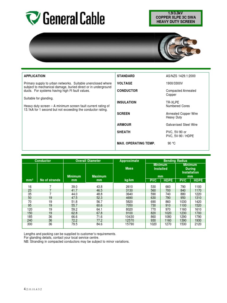 Hv Xlpe Datasheet – 345/400 kV XLPE Power Cable – LOHJCK