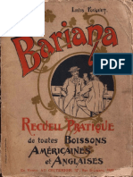 1896 Bariana - Recueil de Toutes Boissons Americains Et Anglaises