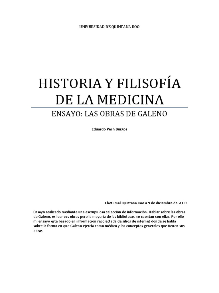 Galeno Ensayo de Historia1 | PDF, image size:768x1024