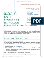 How To Install and Use Eclipse CDT For C - C++ Programming PDF