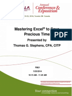 FM21 Mastering Excel to Save Precious Time