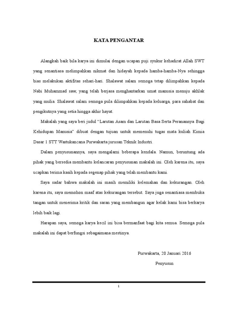 Makalah Kimia Kata Pengantar