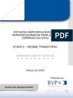 Estudos Hidrológicos Mina CdS BVP