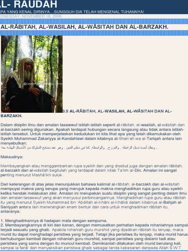 Memahami Al-Rābitah dalam Tasawwuf | PDF | Agama & Spiritualitas