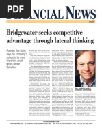 Bridgewater Seeks Competitive Advantage Through Lateral Thinking