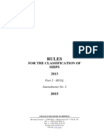 Rules For The Classification of Ships, Pt. 2, Amendments No. 2, 2015