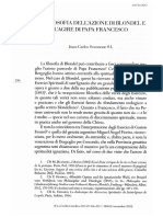 Scannone La Filosofia Dell'Azione Di Blondel e L'agire Di Papa Francisco