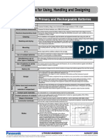 Panasonic - Lithium Safety Precautions UL