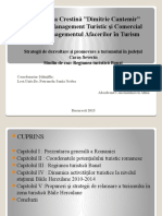 Universitatea Crestină "Dimitrie Cantemir" Facultatea Management Turistic Şi Comercial Master Managementul Afacerilor În Turism