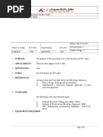 MV Cable Test Procedure