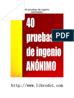 40 Pruebas de Ingenio